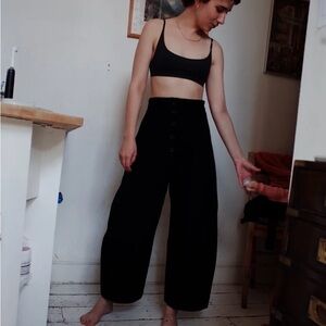 Women's Black High-Waisted Pants